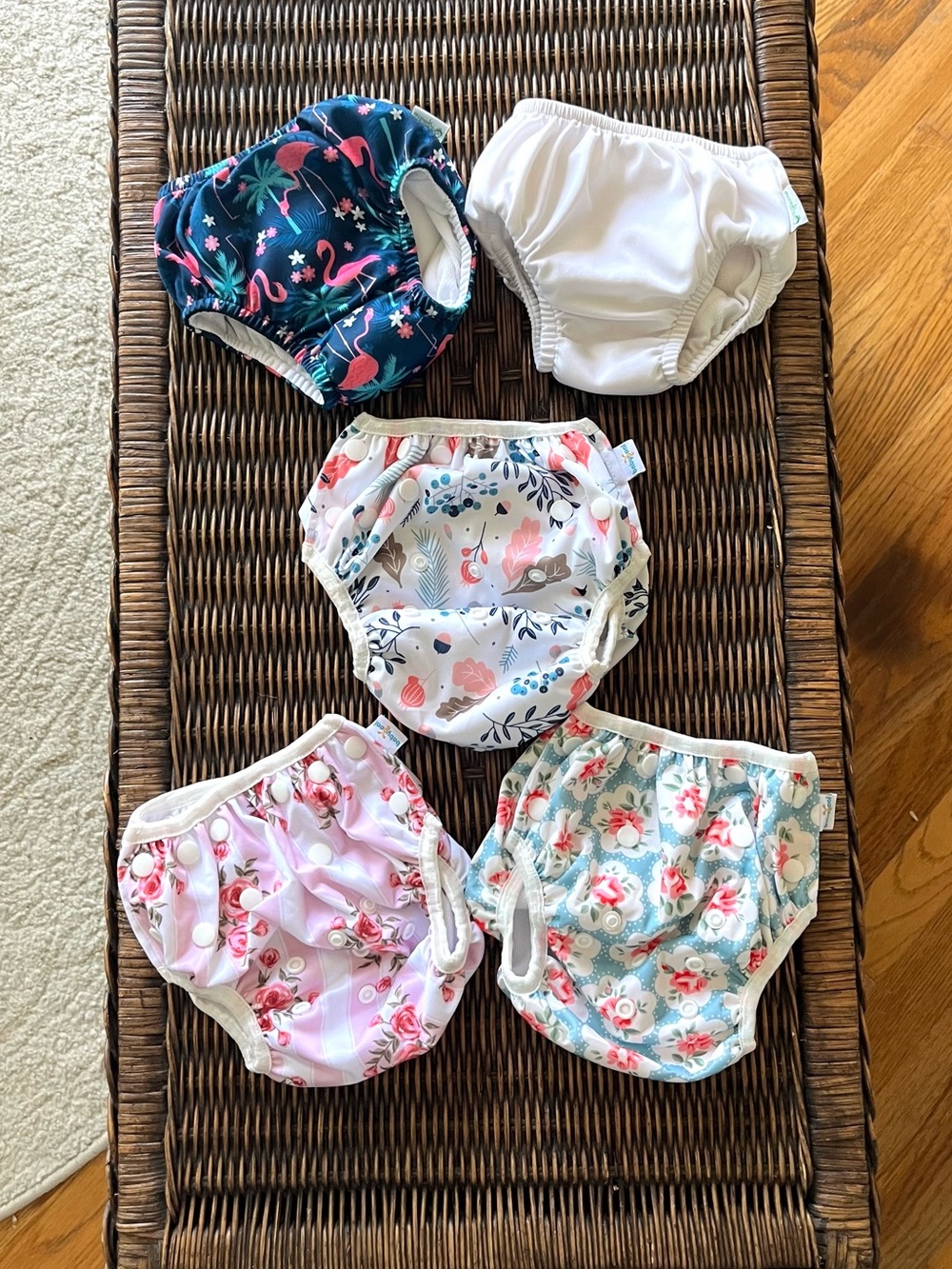 Set of 5 NWOT Cloth Swim Diapers